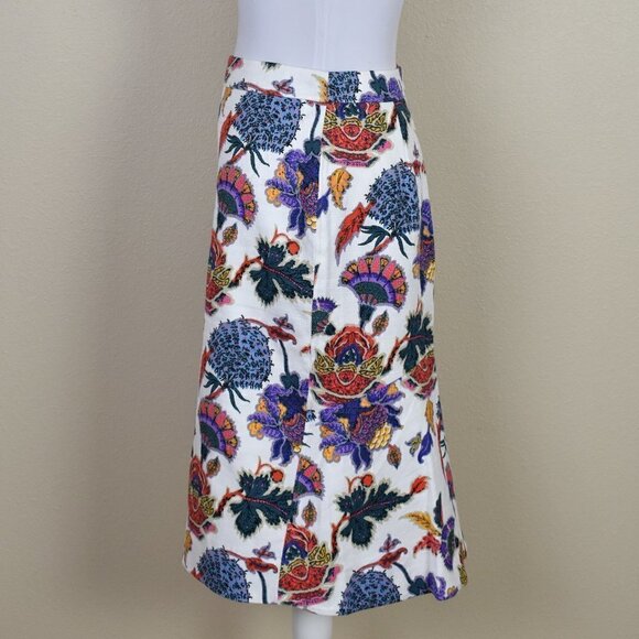 J. Crew Pencil Skirt Paisley Floral 2 - Picture 3 of 7